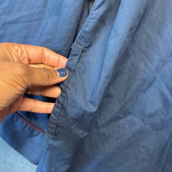 Vintage Cambridge Classics Robe Deadstock Navy Blue Kimono Lounge Missing Belt - Picture 8 of 11